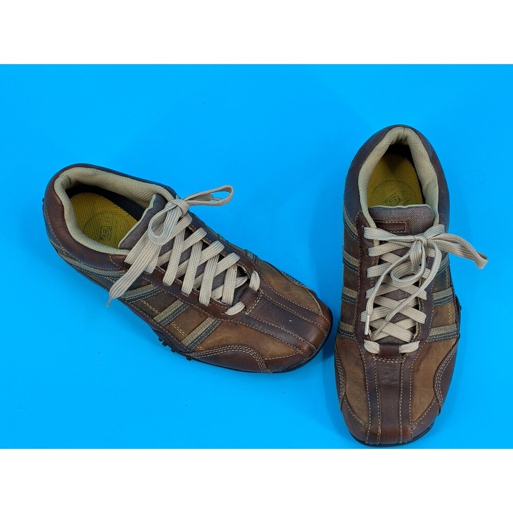 Skechers Urban Track Tao 60449 Brown Leather Sneakers Men’s 8 EU 41